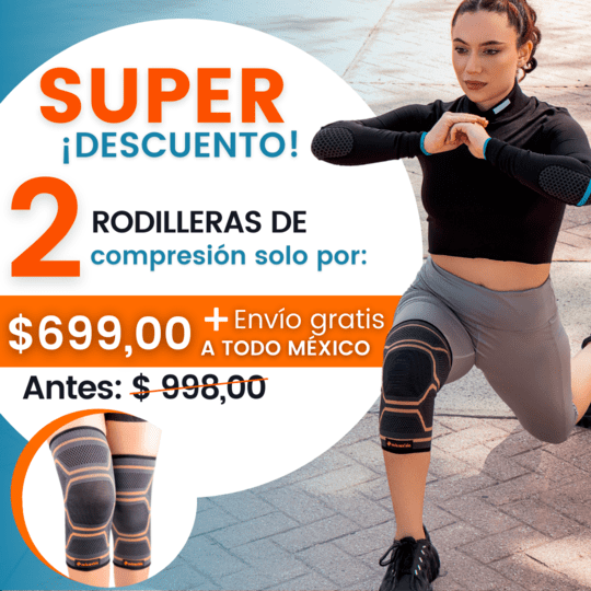 Promoción - 1 Par de Rodilleras de Compresión con Cobre Infundido Cobrevida®